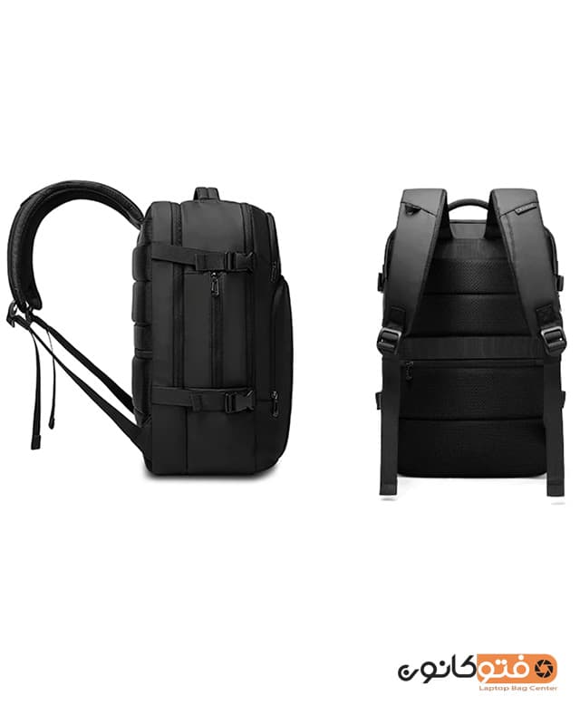 کوله پشتی لپ تاپ BANGE BG-7690 مشکی با پورت USB — تصویر ۳