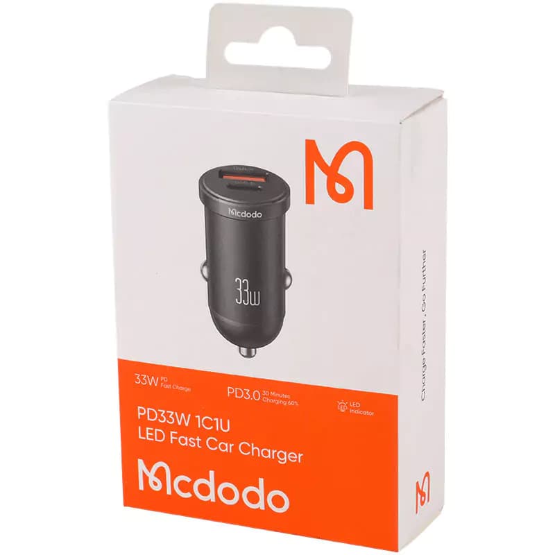 شارژر فندکی فست شارژ Mcdodo CC-232 QC3.0 PD 3A 33W