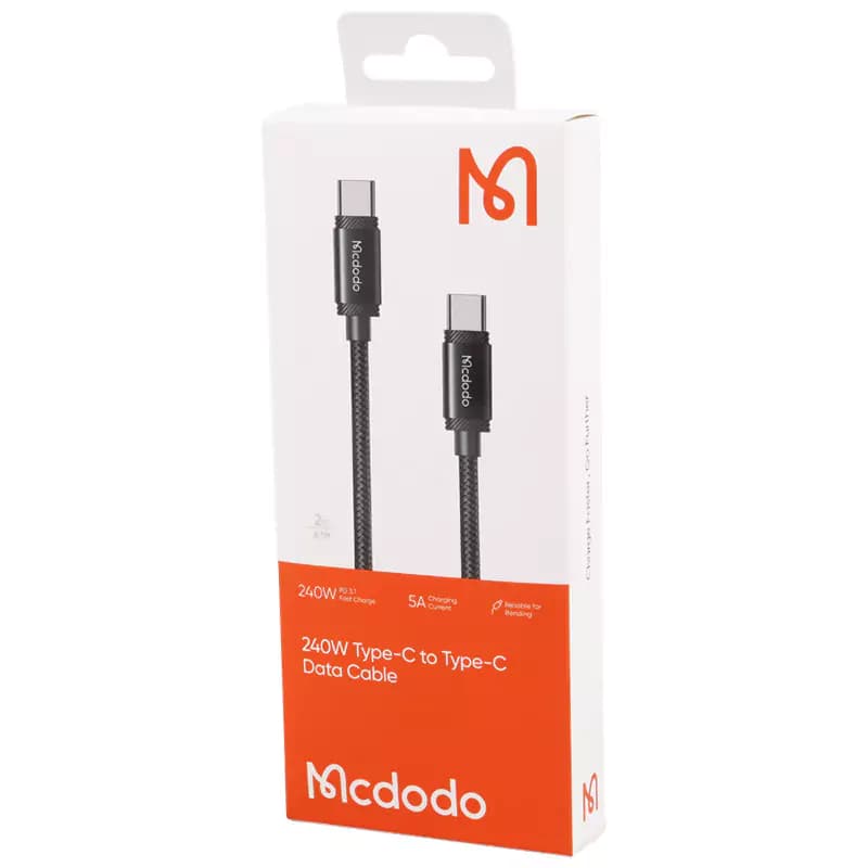 کابل تبدیل فست شارژ Mcdodo CA-3681 Type-C to Type-C PD 5A 240W 2m — تصویر ۶