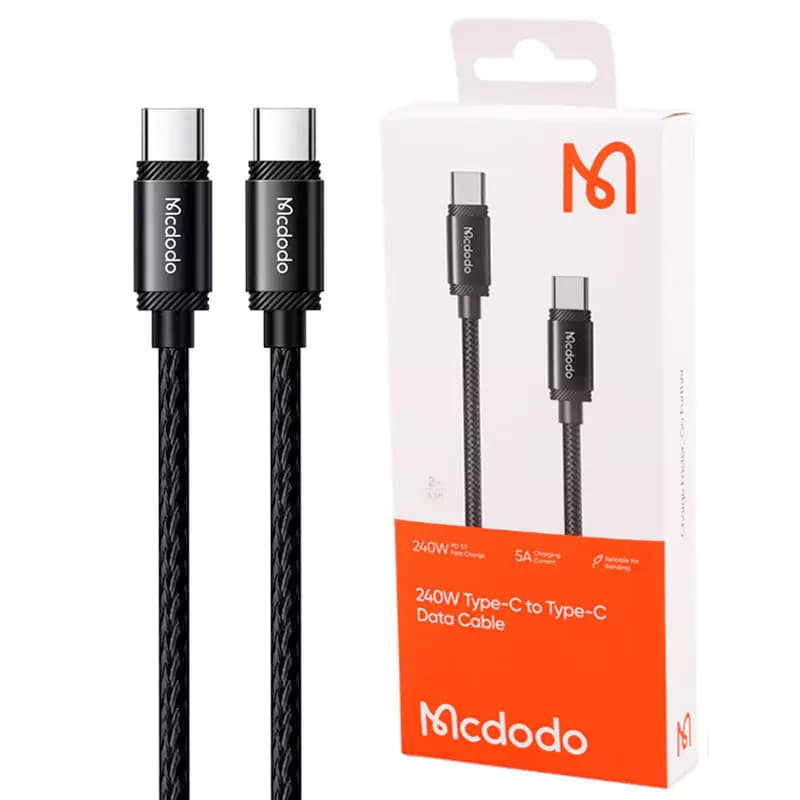 کابل تبدیل فست شارژ Mcdodo CA-3681 Type-C to Type-C PD 5A 240W 2m