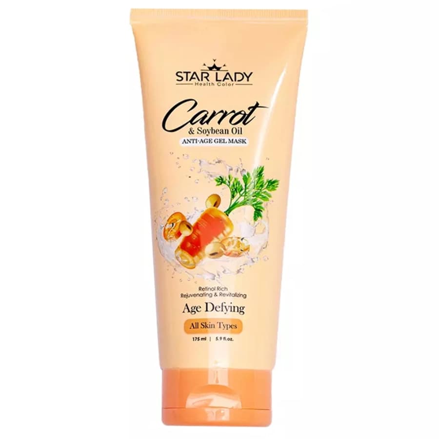 ماسک صورت استار لیدی جوان کننده حاوی عصاره هویج و روغن دانه سویا 175میل — تصویر ۲
