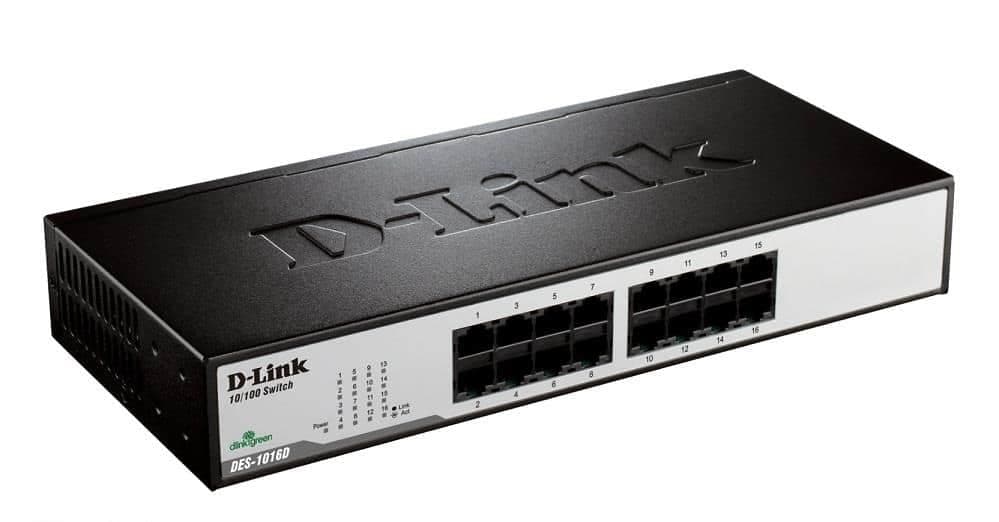 سوییچ استوک D-Link 16-Port 10/100 Switch DES-1016D — تصویر ۴
