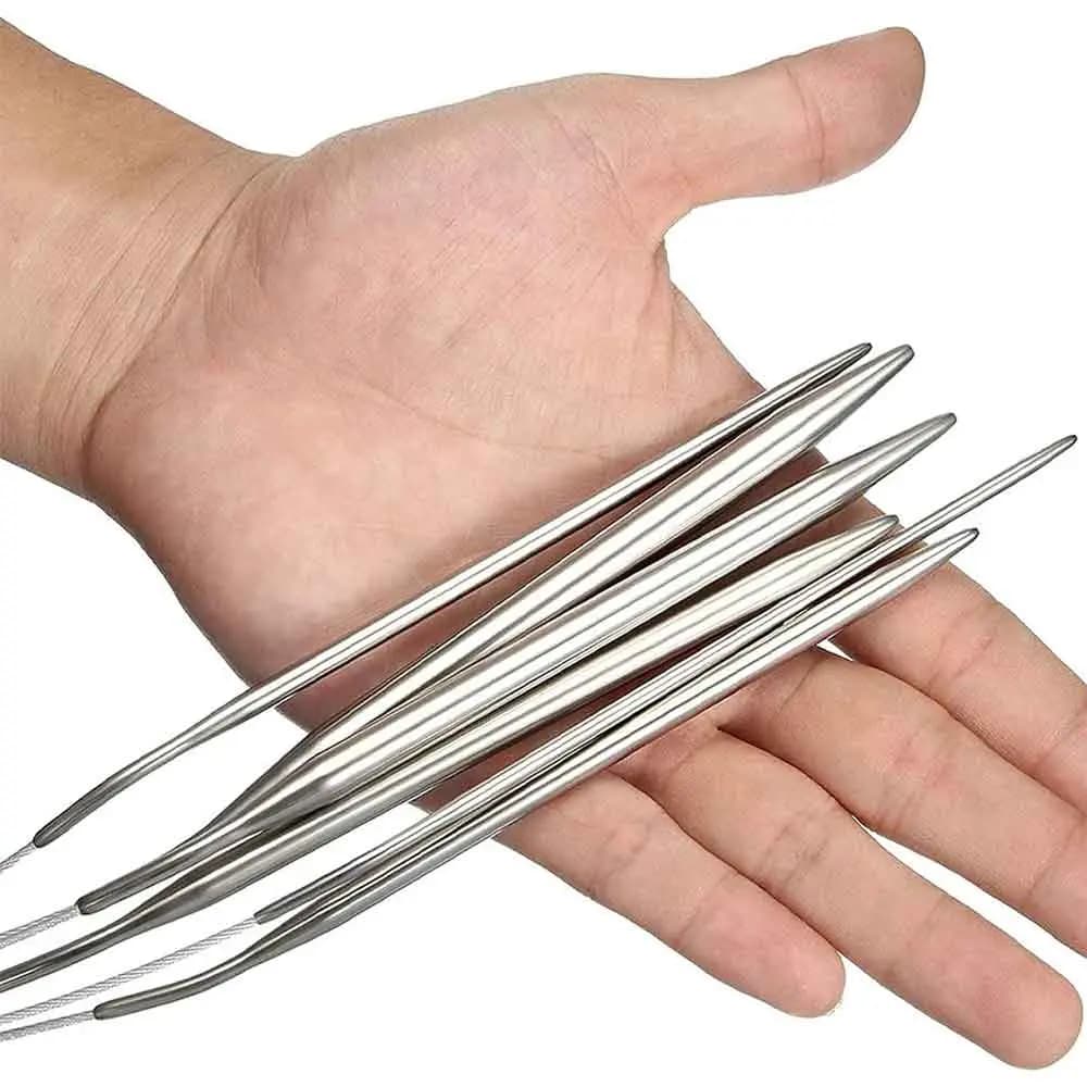 میل بافتنی گرد سیم بکسلی سایز 3.5 با طول 120 سانتی متر — تصویر ۵