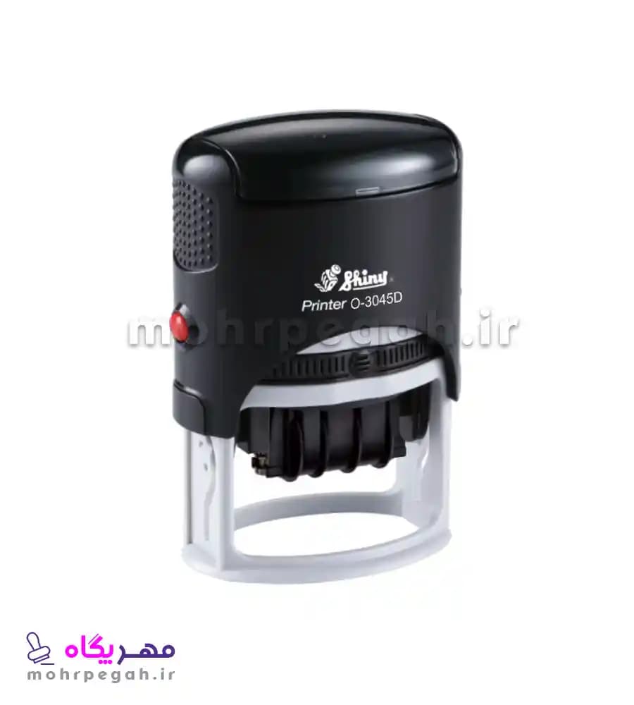 مهر ژلاتینی تاریخ دار بیضی Shiny O-3045 D