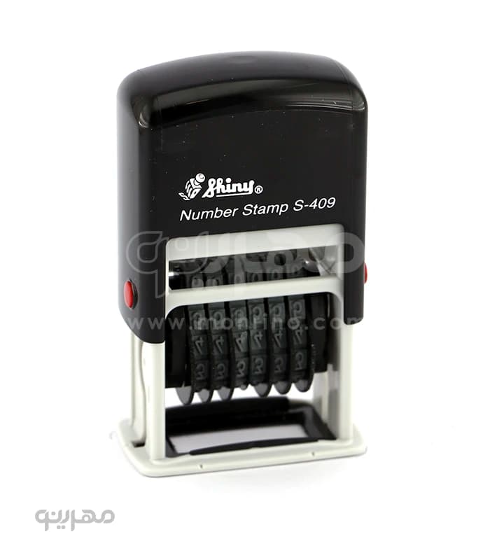 مهر شماره زن 6 رقم با ارتفاع اعداد 4 میلی‌متر Shiny S-409 — تصویر ۴