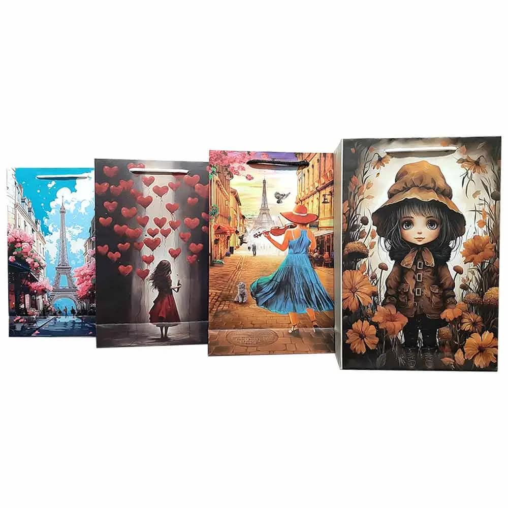 ساک دسته دار کادویی طرح فانتزی سایز 17 × 26 سانتی متر (A5)