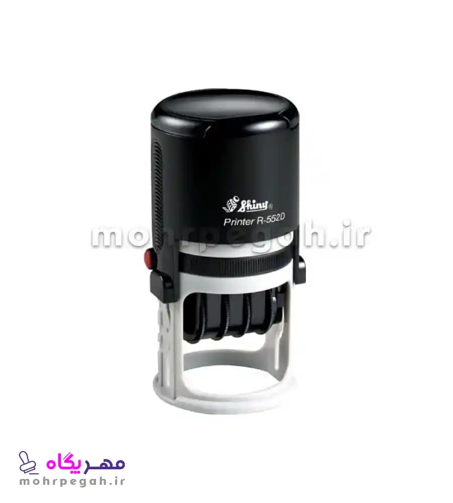 مهر ژلاتینی دایره تاریخ دار Shiny R-552D — تصویر ۷