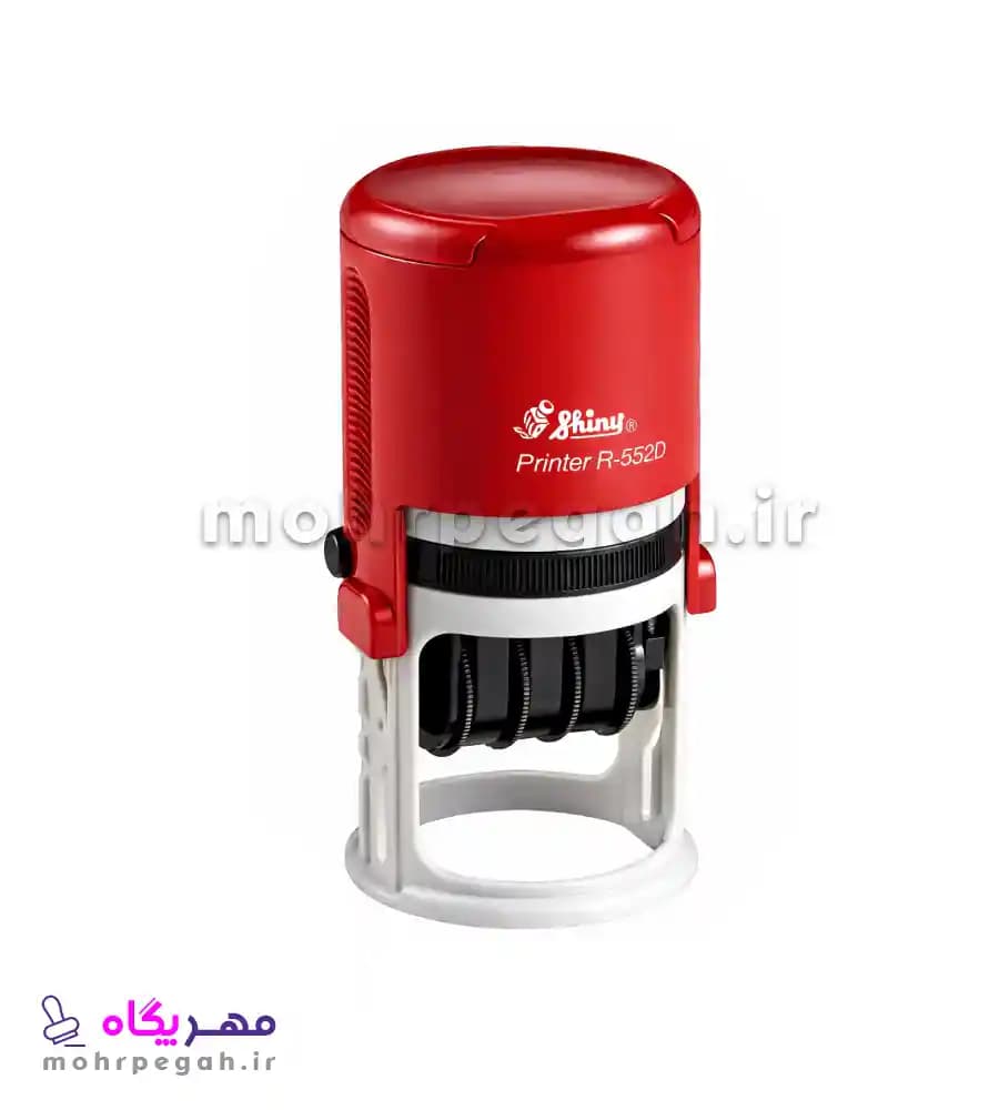 مهر ژلاتینی دایره تاریخ دار Shiny R-552D — تصویر ۶