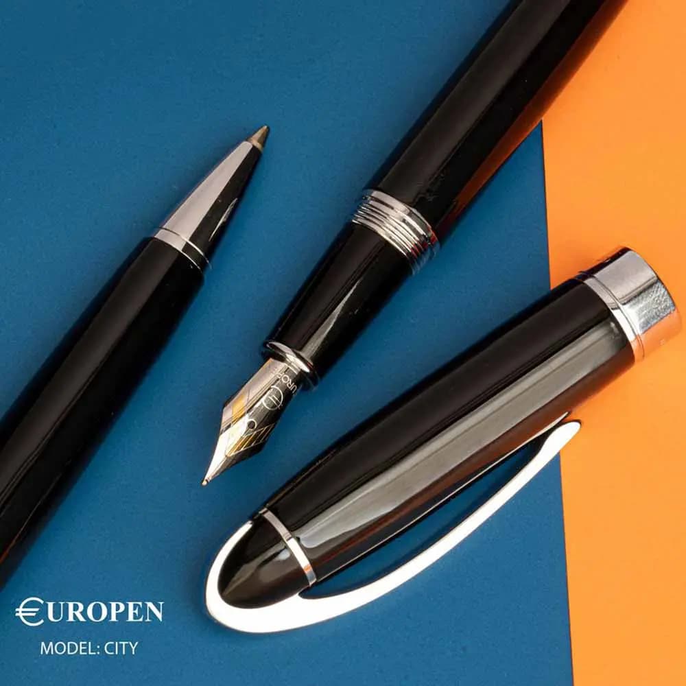 ست خودکار و خودنویس یوروپن مدل EUROPEN CITY بدنه مشکی — تصویر ۹