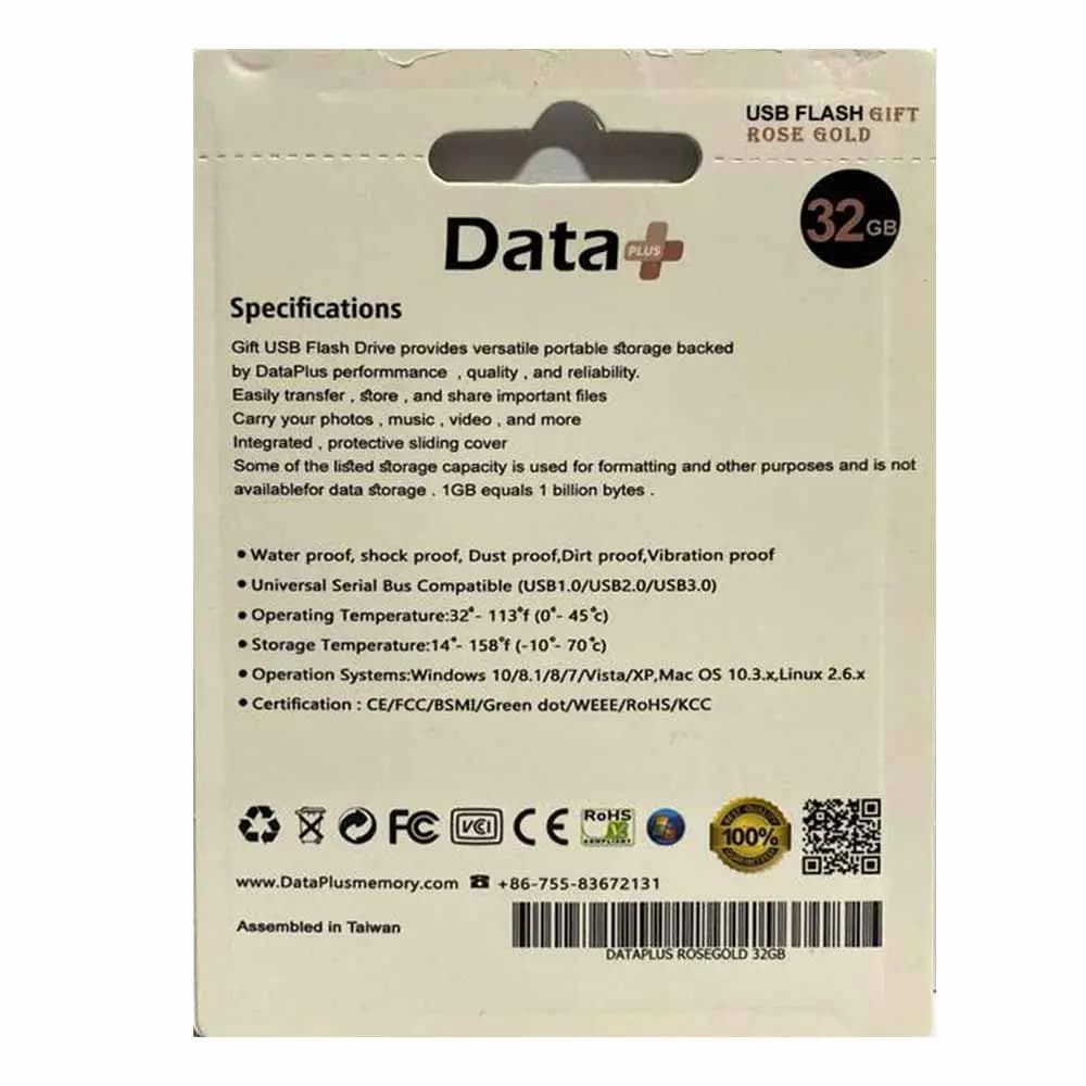 فلش مموری 32 گیگابایت دیتا پلاس مدل DATA PLUS GIFT ROSE GOLD — تصویر ۵