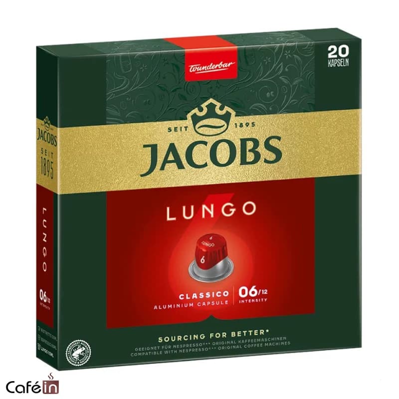 کپسول قهوه جاکوبز مدل Lungo 6 Classico
