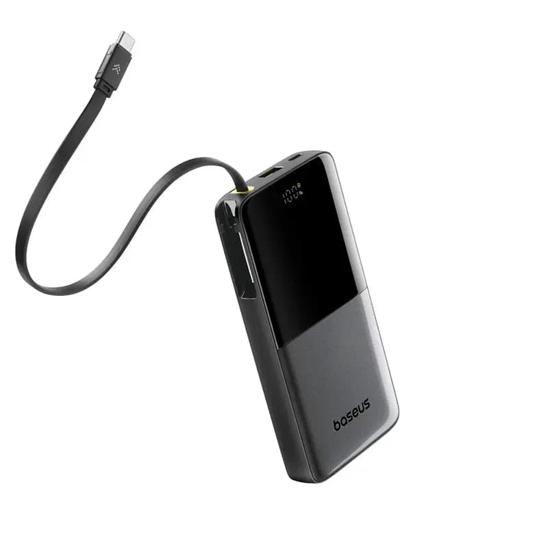 پاوربانک 10000 بیسوس با توان 22.5 وات مدل Baseus EnerFill FC51 Bipow 2 Pro با کابل متصل — تصویر ۵