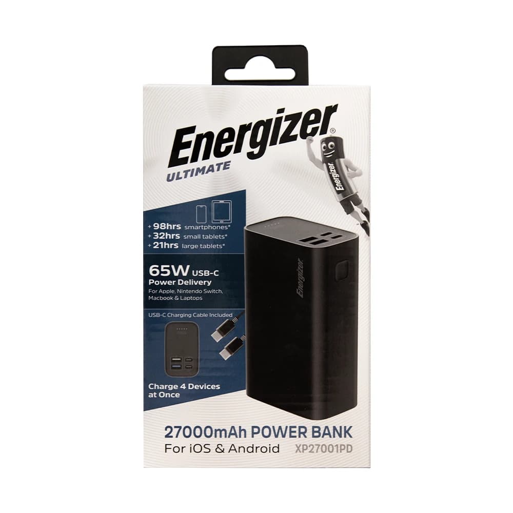 پاوربانک 27000 میلی آمپر ساعت انرجایزر مدل Energizer XP27001PD با توان 65 وات — تصویر ۵