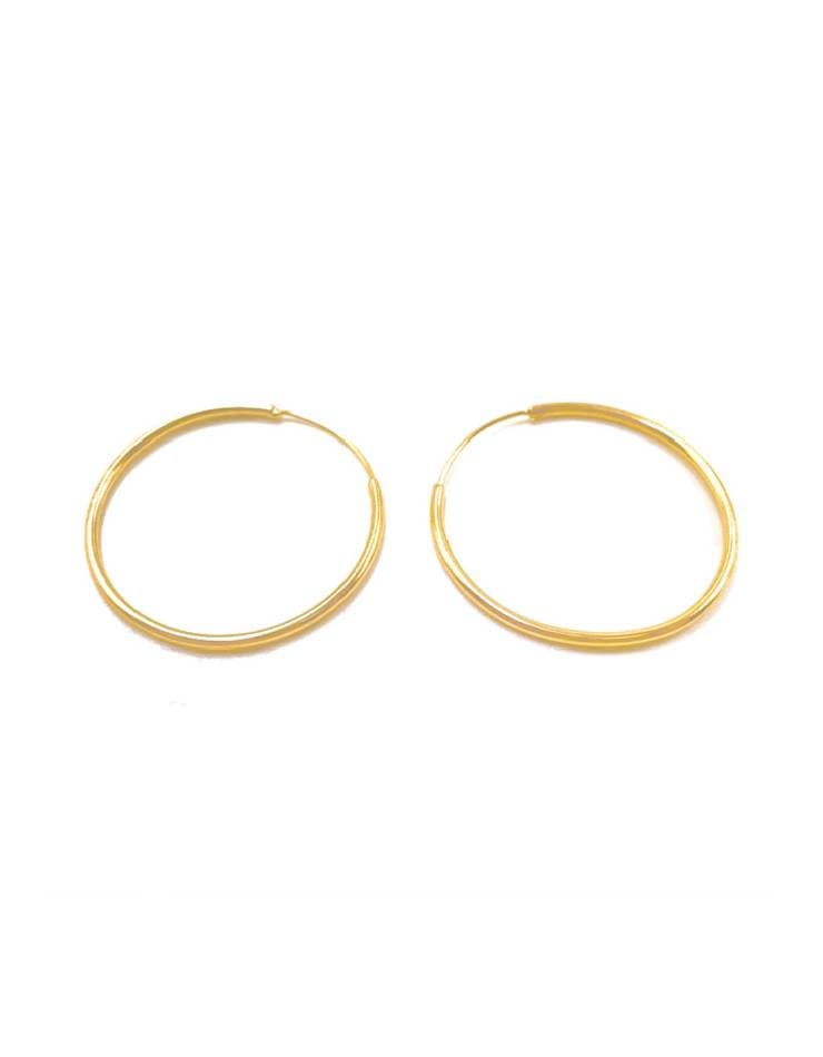 گوشواره طلا حلقه ای ساده 30