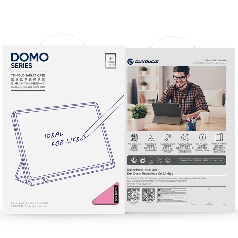 کیف کلاسوری DuxDucis DOMO مناسب برای تبلت اپل iPad 11 (2025)/iPad 10 (2022) — تصویر ۵