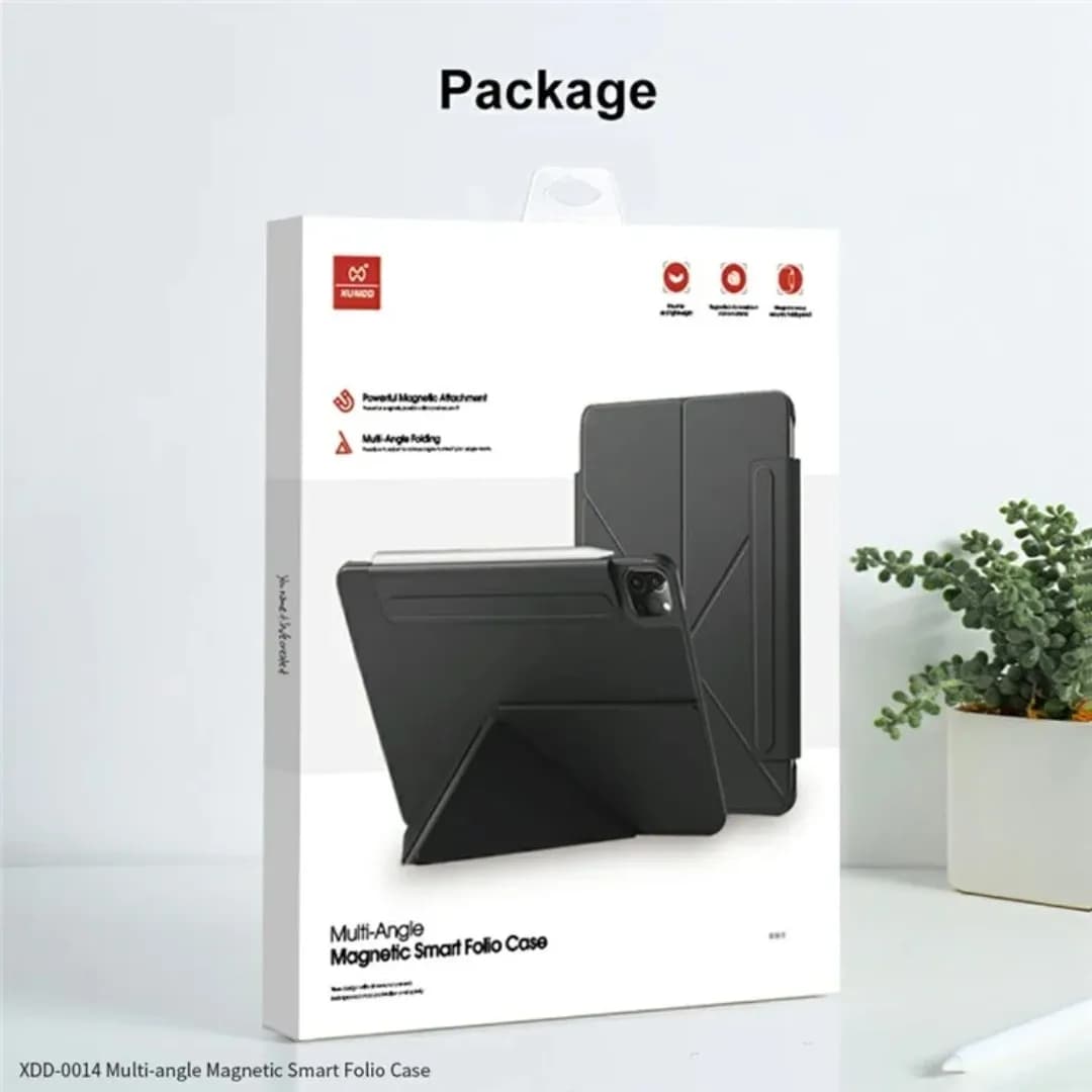 کیف کلاسوری مگنتی XUNDD مدل Multi Angle Magnetic Smart Folio مناسب برای تبلت اپل iPad Pro 13 (2024/2025) — تصویر ۵