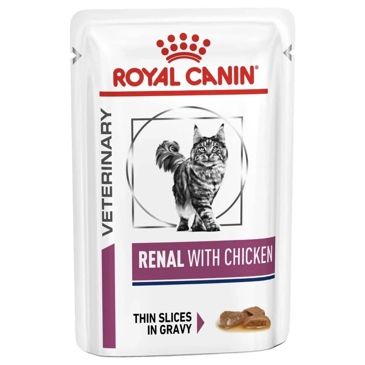 پوچ گربه رنال رویال کنین با طعم مرغ 85 گرم ا Royal Canin Renal Chicken 85gr