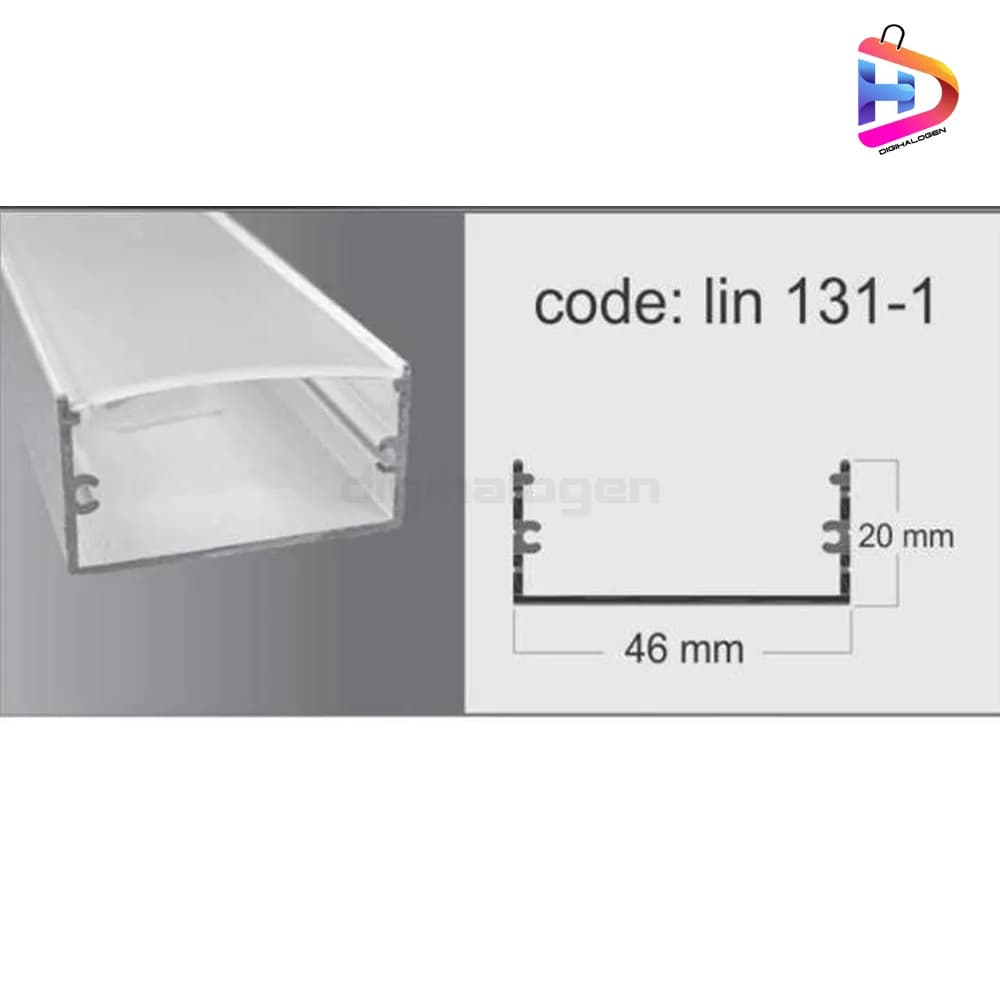 چراغ خطی روکار 60 وات کد 131.1