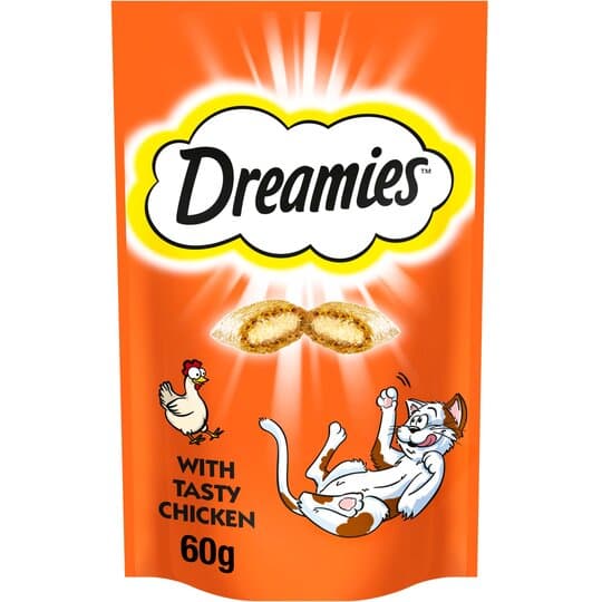 تشویقی گربه دریمیز طعم مرغ 60 گرم ا Dreamies Treat With chicken 60g — تصویر ۳