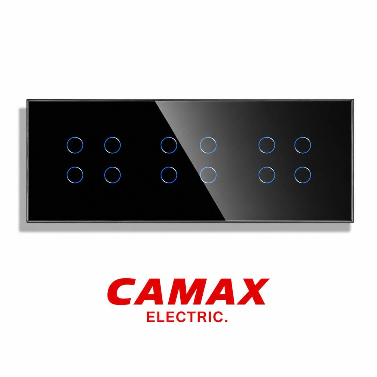 کلید لمسی ۱۲ پل CAMAX | کلید لمسی دوازده پل شیشهای — تصویر ۶