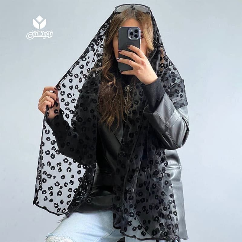شال مشکی شيشه ای مارک کد 33540