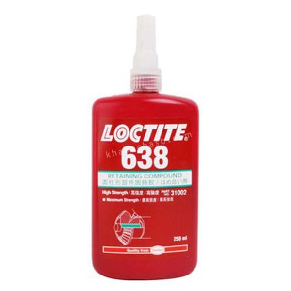 چسب نگهدارنده شفت لاکتایت کد 638 حجم ۲۵۰ میلی لیتر