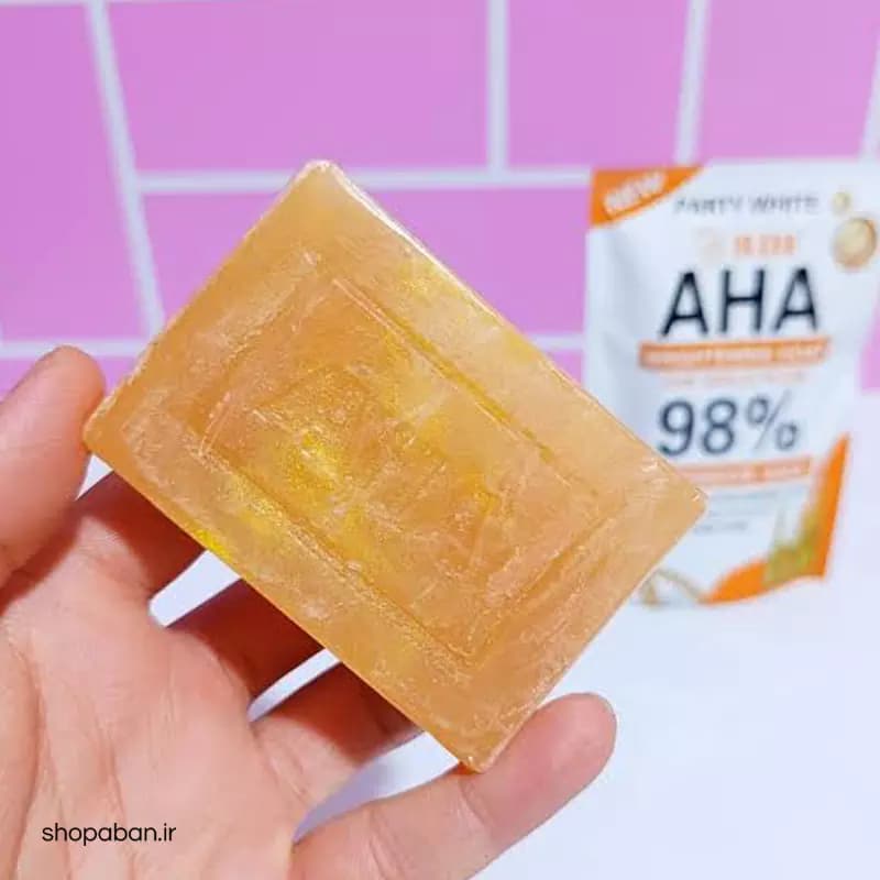 صابون AHA سفید کننده صورت و بدن حجم 100 گرم — تصویر ۱۱