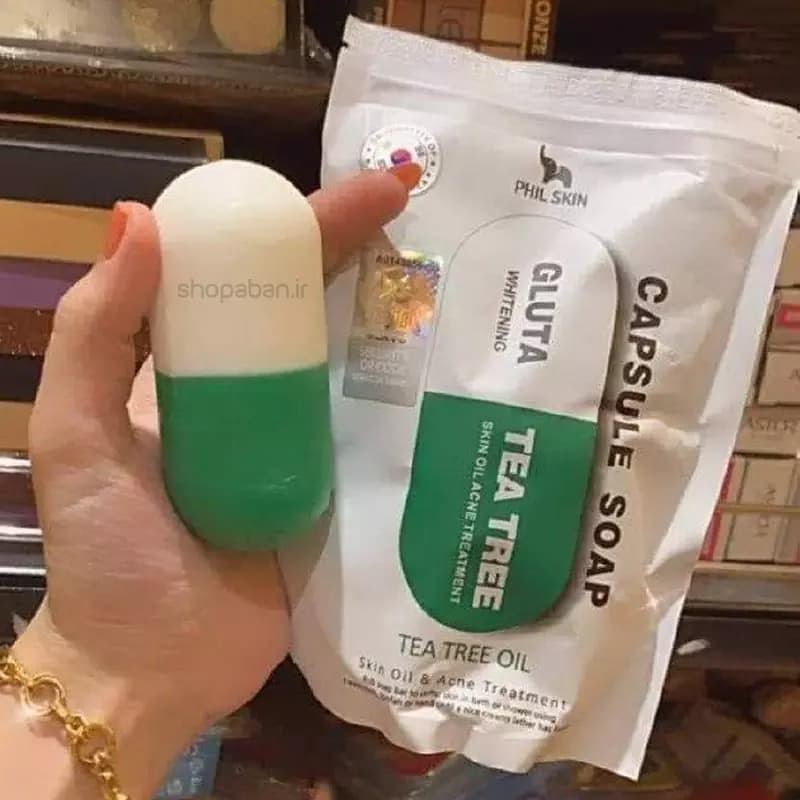 صابون کپسولی چای سبز فیل اسکین حجم 120 گرم — تصویر ۱۱