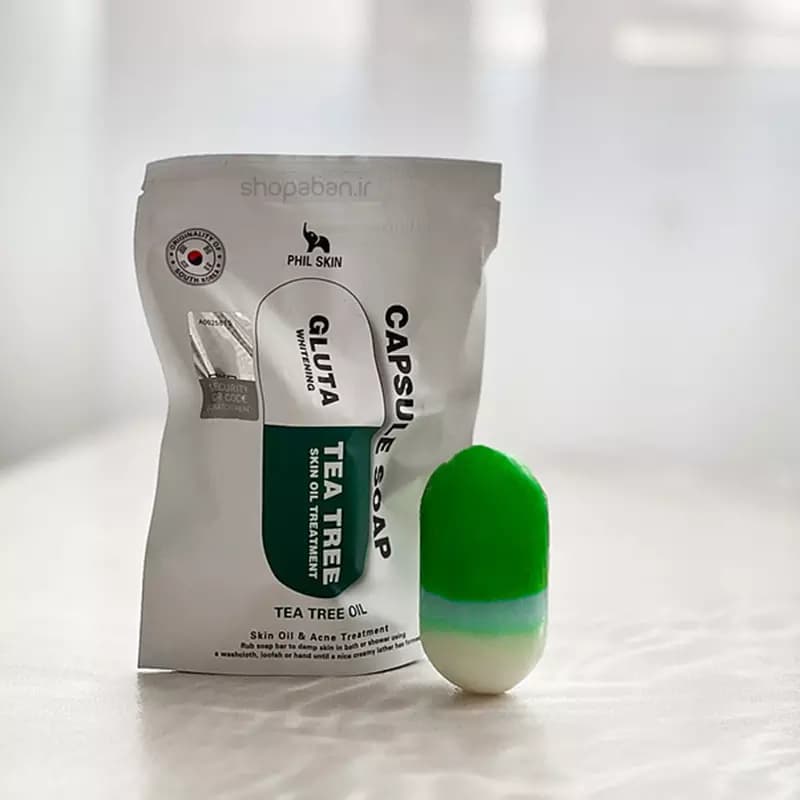 صابون کپسولی چای سبز فیل اسکین حجم 120 گرم — تصویر ۸