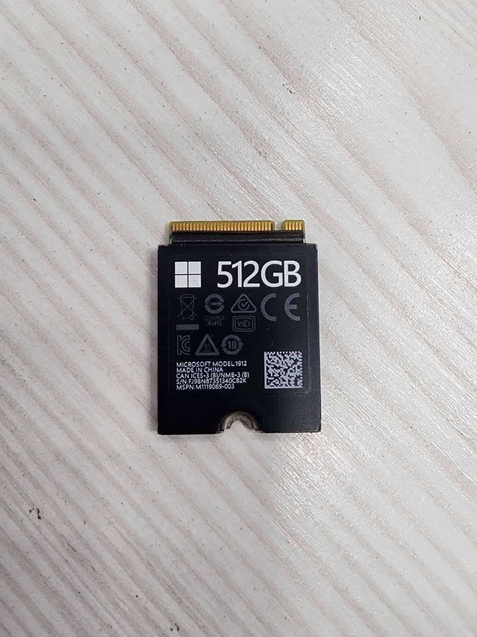 هارد سرفیس Microsoft Surface 1912 NVMe SSD 2230 512GB