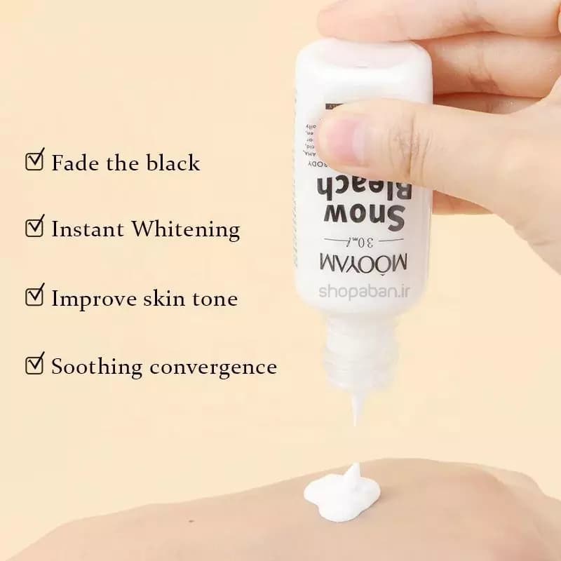 کرم سفید کننده مویام مدل Snow Bleach حجم 30 میلی لیتر — تصویر ۴