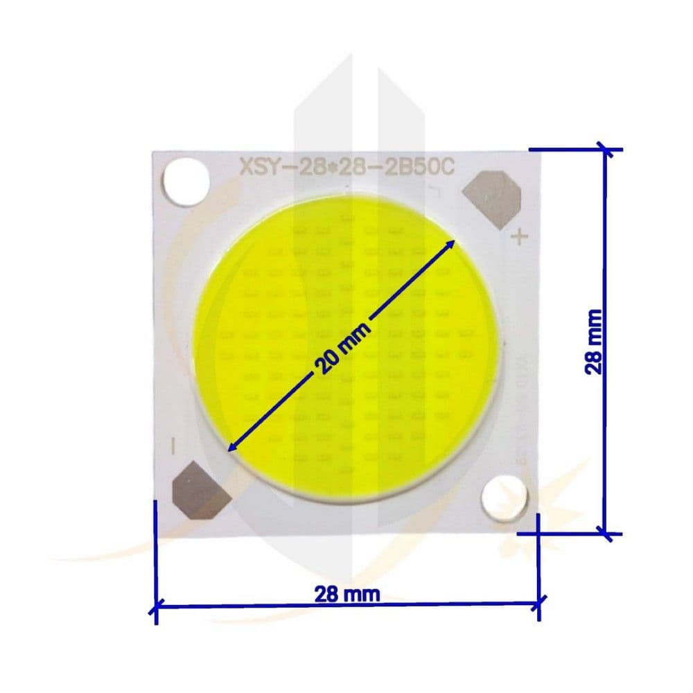 چیپ 50 وات 40*46 میلی‌متر COB 50w 300mA — تصویر ۹