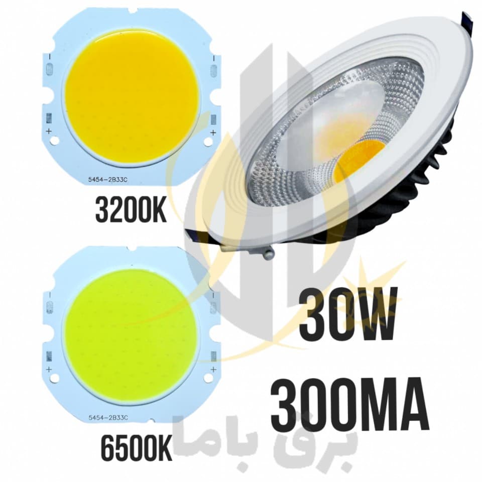 چیپ 30 وات 60*76 میلی‌متر COB 30w 300mA — تصویر ۴
