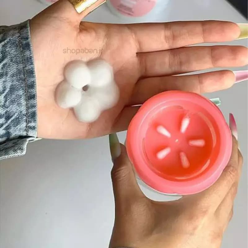 فوم شستشوی صورت لنکو مدل شکوفه گیلاس استامپ دار حجم 300 میلی لیتر — تصویر ۷