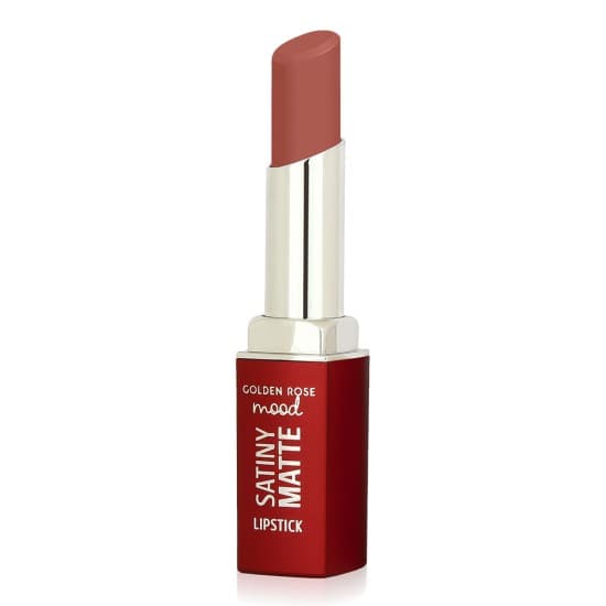 رژ لب مات بادوام ساتینی گلدن رز Golden Rose مدل Satiny Matte رنگ Nude Rose شماره 03 — تصویر ۱۰