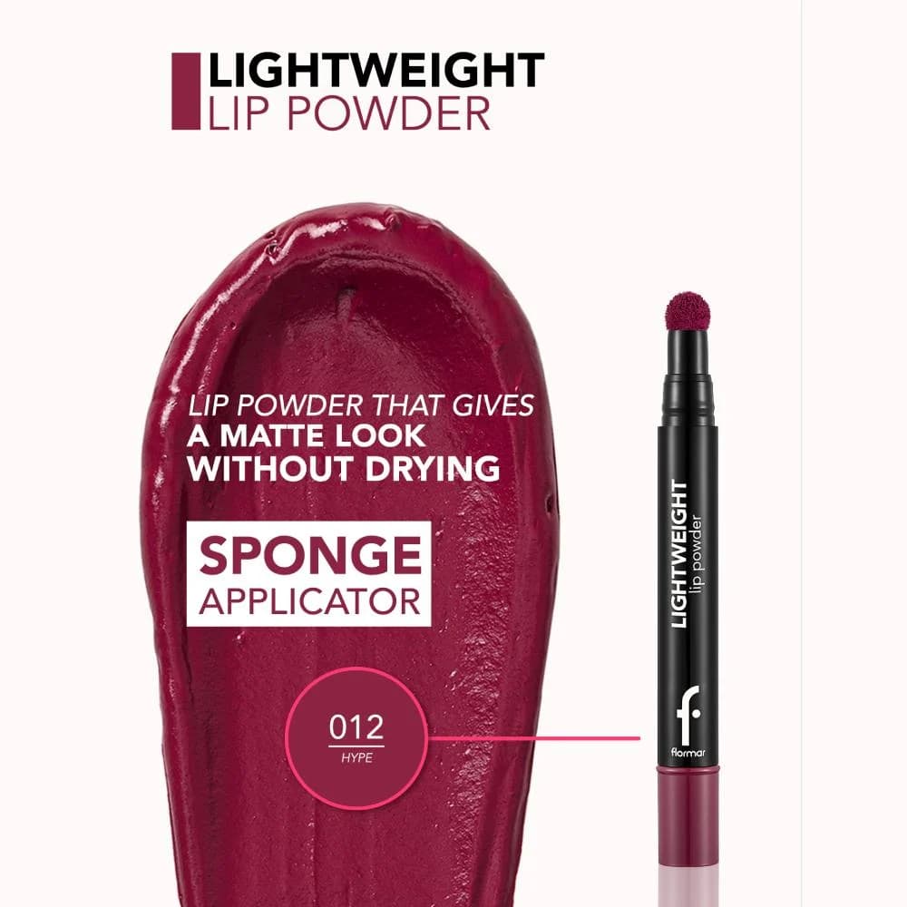 رژ لب مات و مخملی کوشنی فلورمار Flormar مدل Lip Powder رنگ Hype شماره 12 — تصویر ۱۰