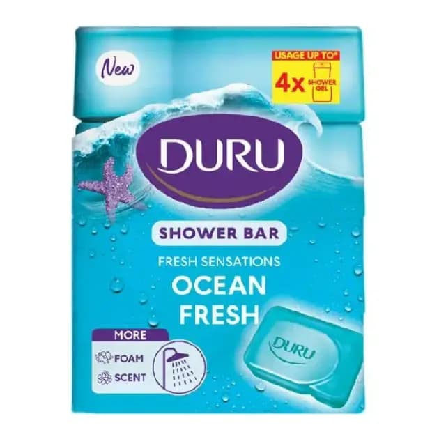 صابون گلیسیرین دورو Duru رایحه Ocean Fresh بسته 4 عددی 600 گرم