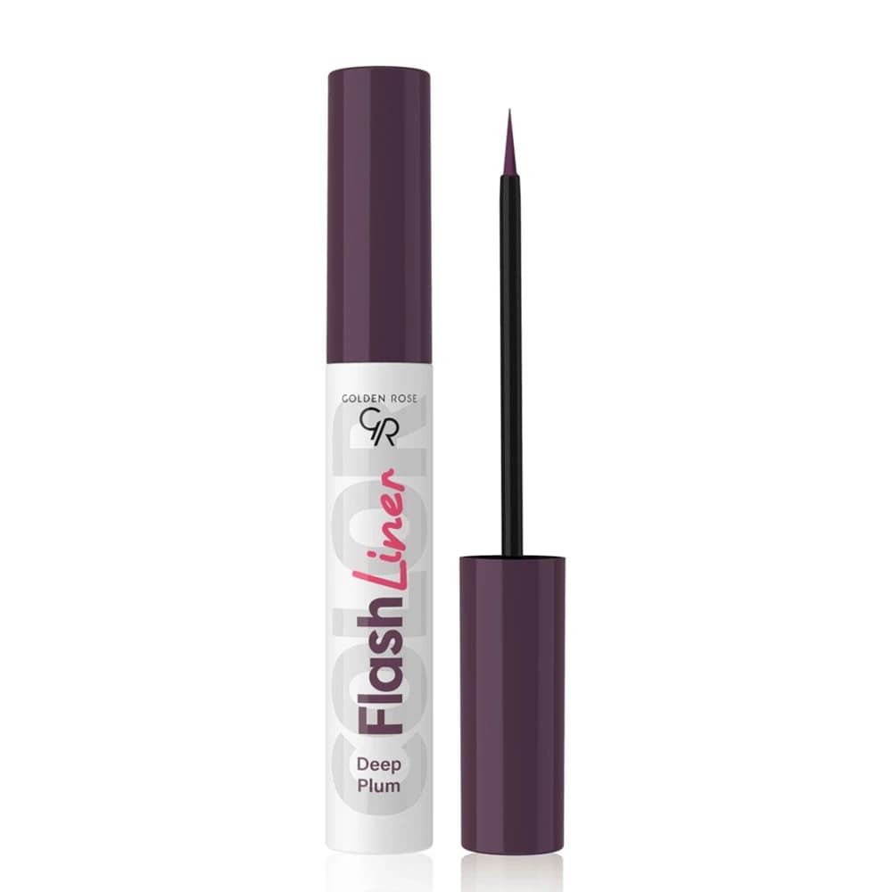 خط چشم رنگی گلدن رز Golden Rose مدل Gr Flash Eyeliner رنگ بنفش آلویی Deep Plum شماره 109 — تصویر ۱۰