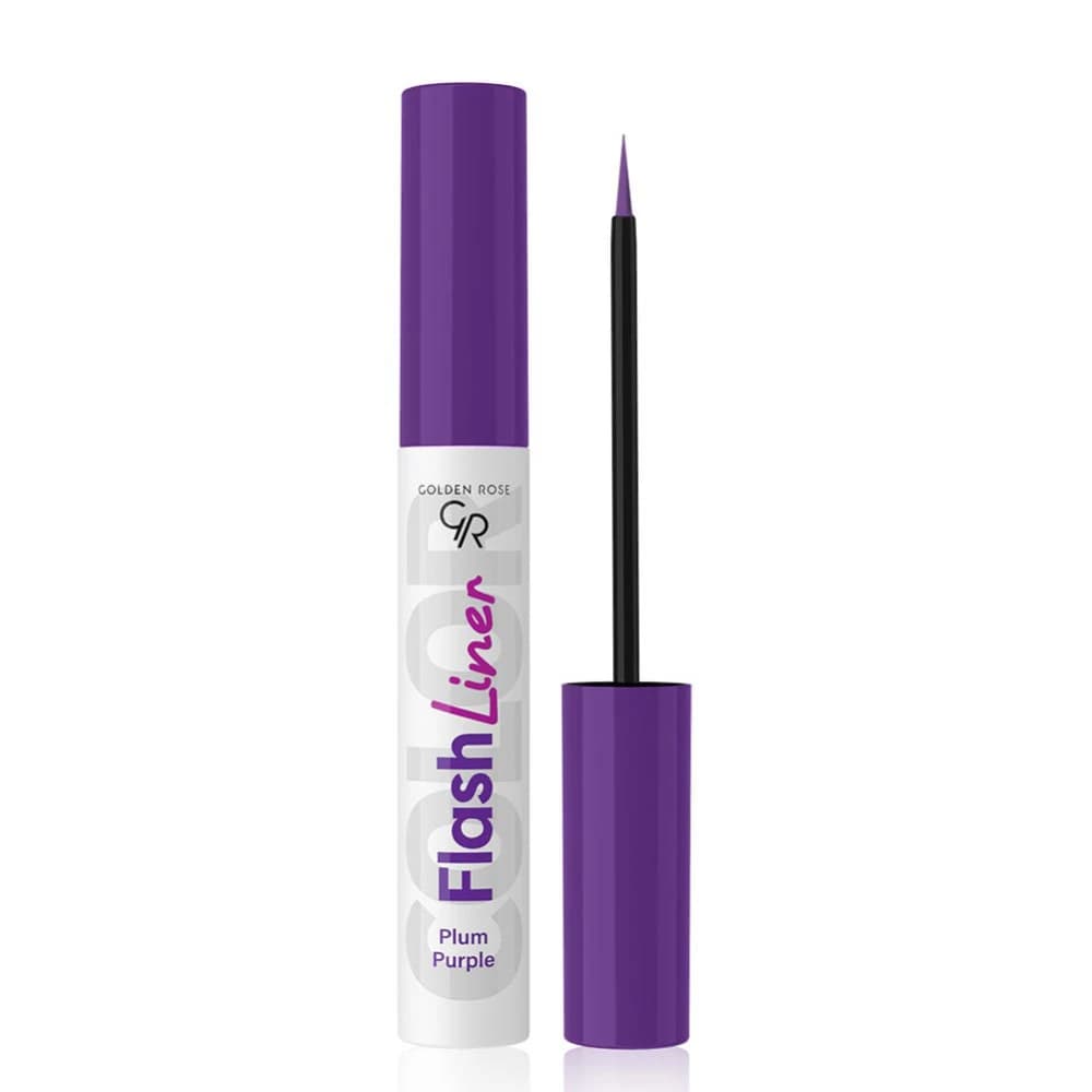 خط چشم رنگی گلدن رز Golden Rose مدل Gr Flash Eyeliner رنگ بنفش Plum Purple شماره 107 — تصویر ۶