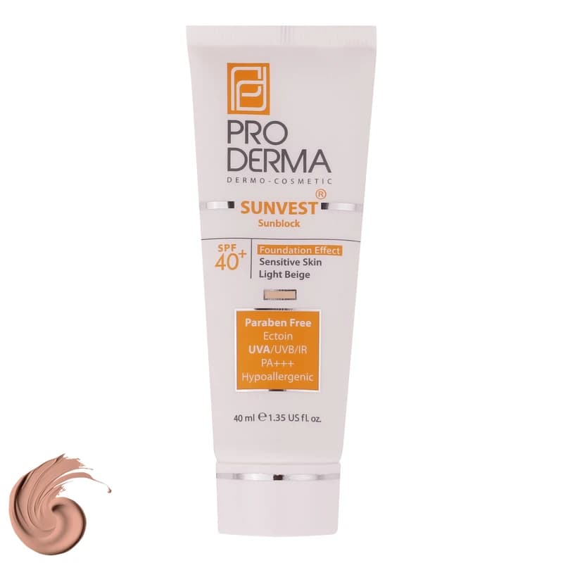 کرم ضد آفتاب مینرال رنگی پرودرما ⁺SPF40 مناسب پوست حساس 40 میلی لیتر — تصویر ۷