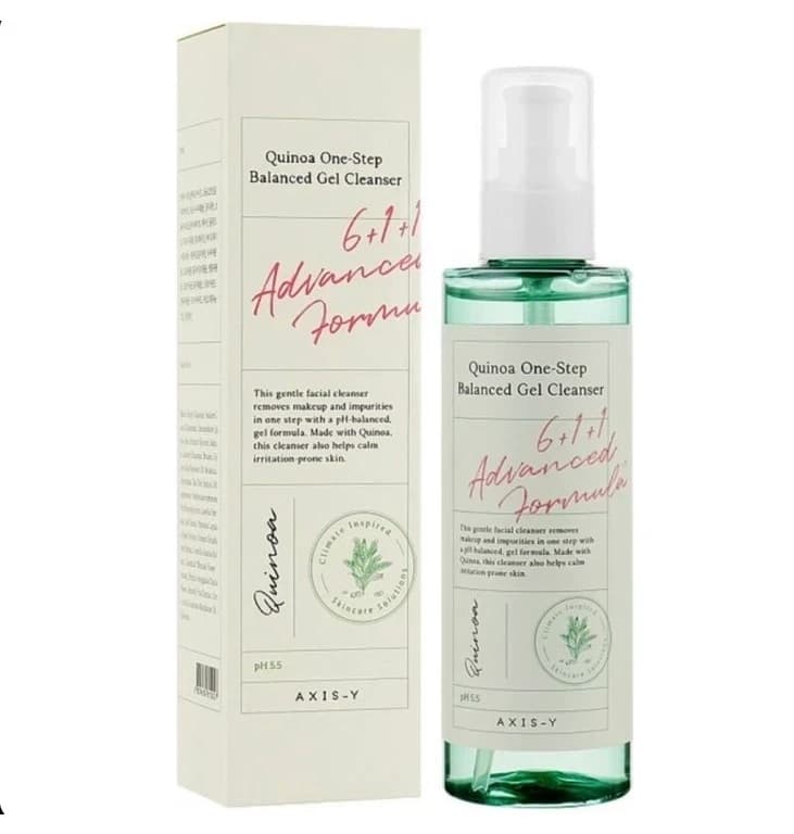 ژل شستشو ضد جوش اکسس وای Axis-Y مدل Quinoa One-Step Balanced Gel Cleanser حجم 180میل
