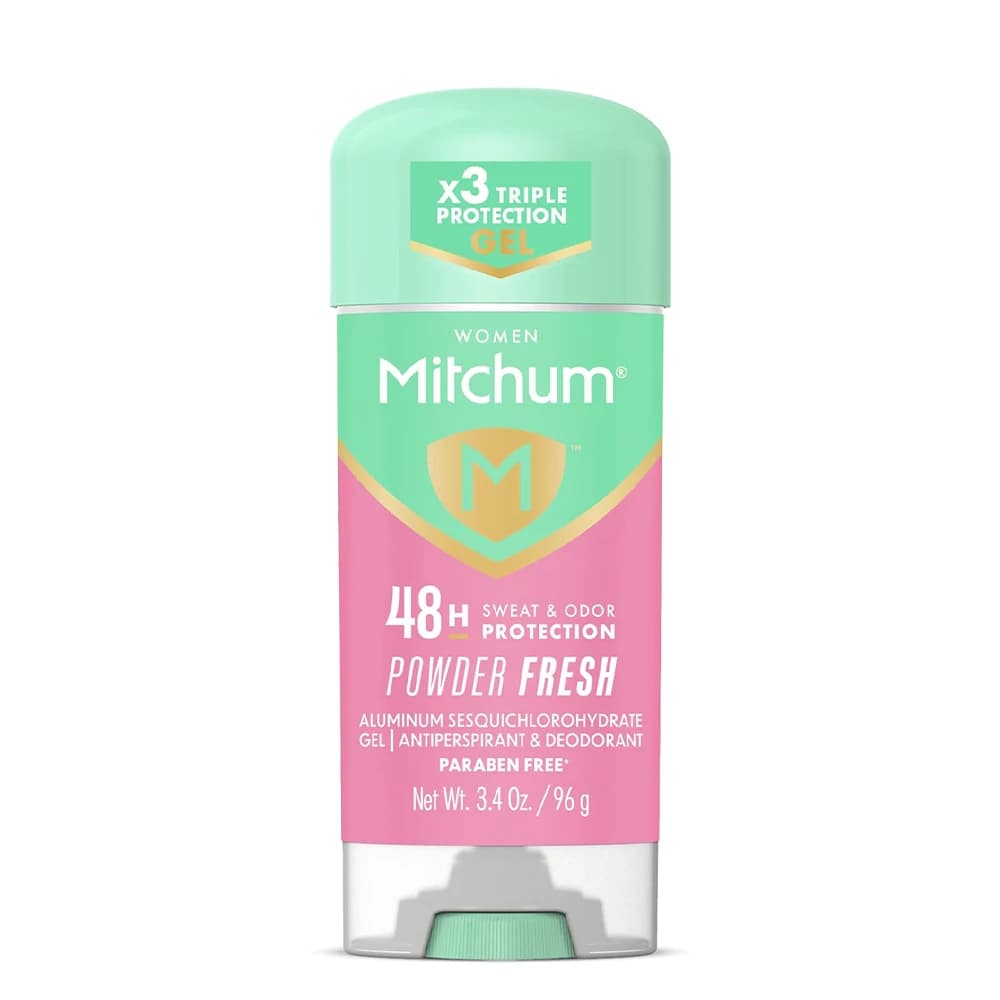 مام ژله ای میچام Mitchum زنانه رایحه Powder Fresh وزن 96 گرم — تصویر ۳