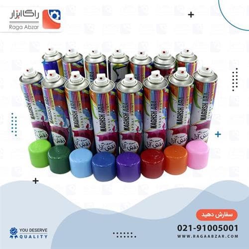 اسپری رنگ قرمز سیر (24 عددی)