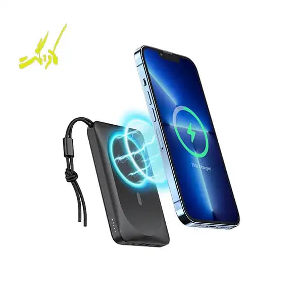 پاور بانک وایرلس برند وگر مدل VEGER MagOn Magnetic Wireless Power Bank 10000mAh
