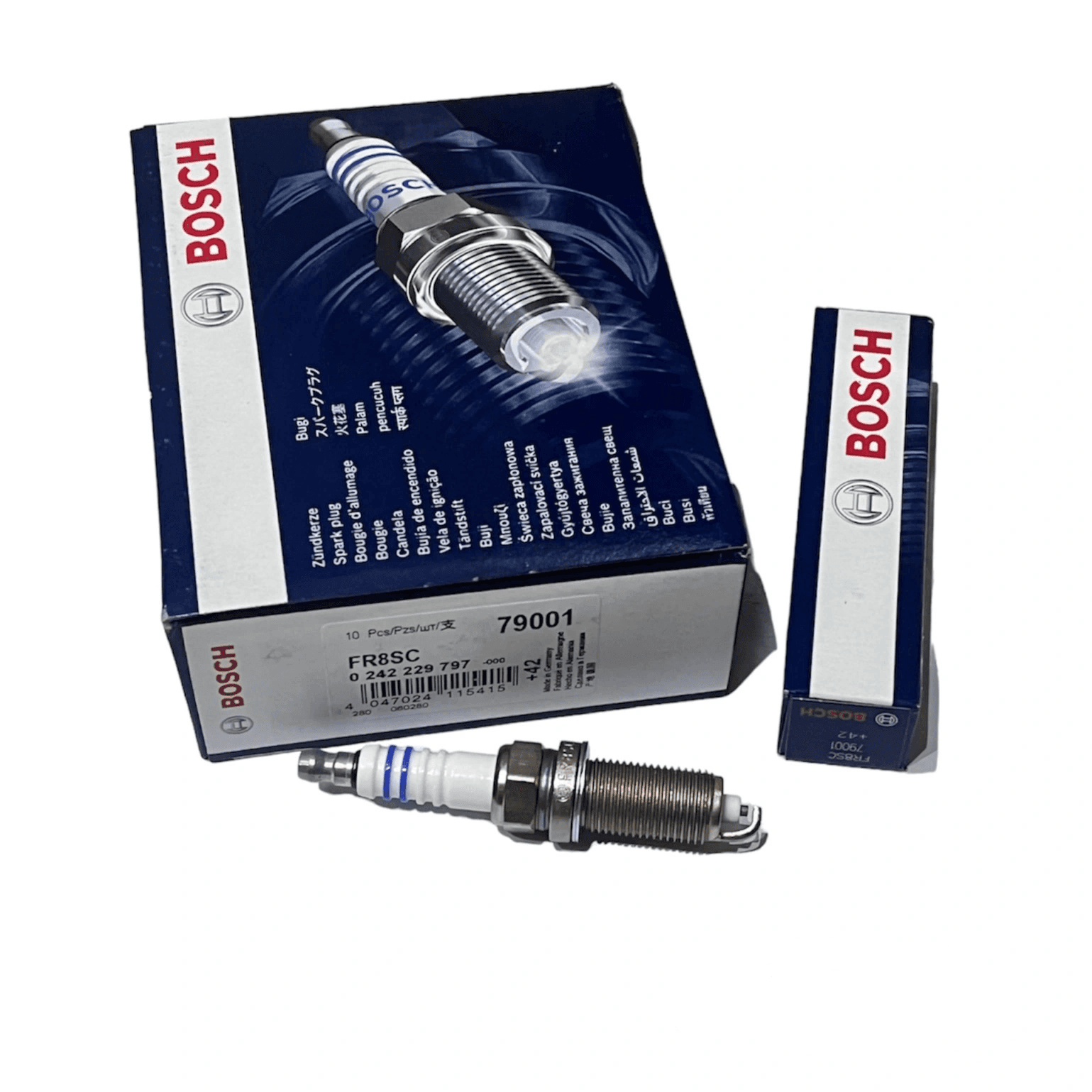 شمع پلاتینیوم پایه YR7MPP33 7424 بلند بوش آلمان | BENZ Bosch Germany YR7MPP33 7424 long base platinum spark plug — تصویر ۵