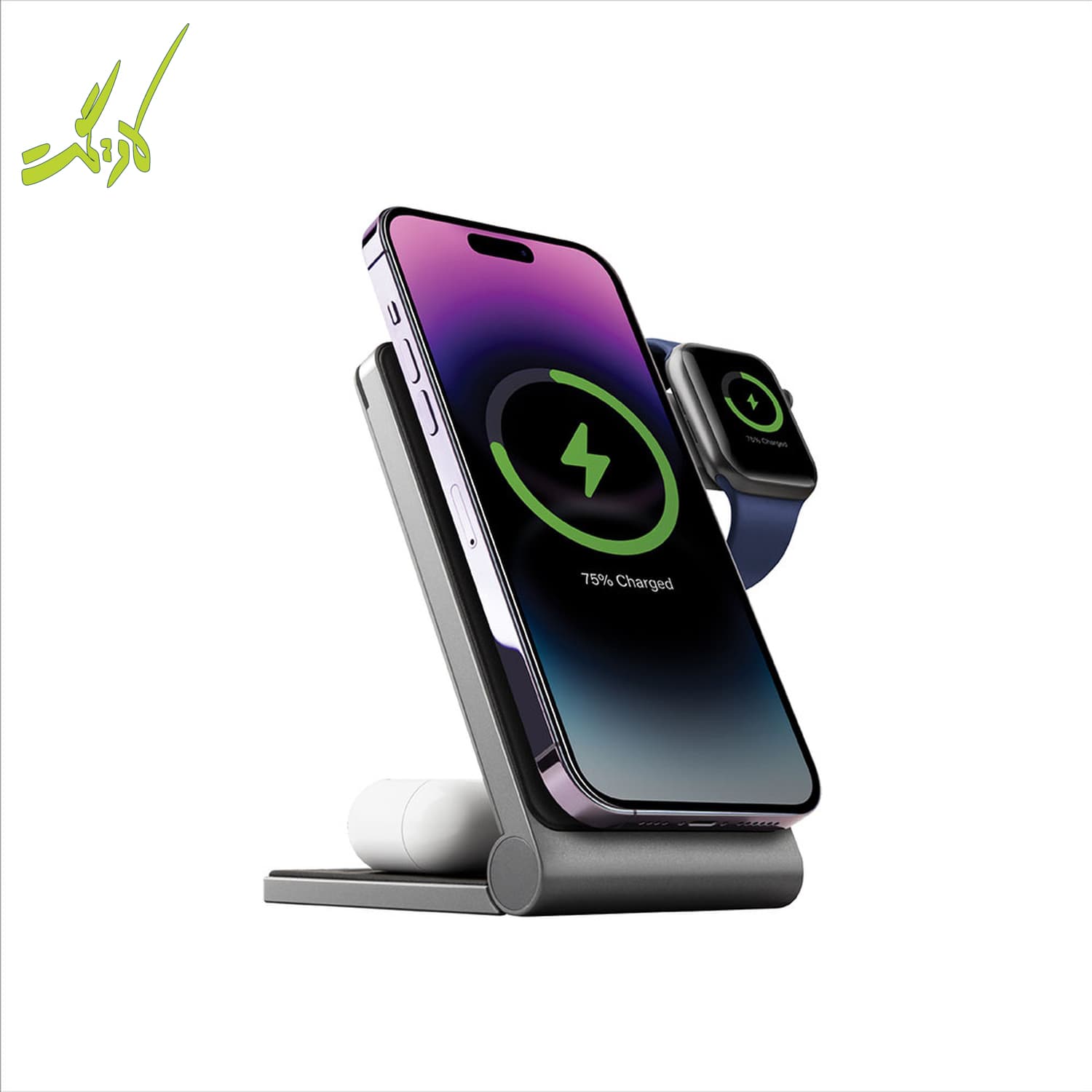 شارژر وایرلس مگسیف انرژیا ۳ در ۱ مدل Energea MAGTRIO — تصویر ۲