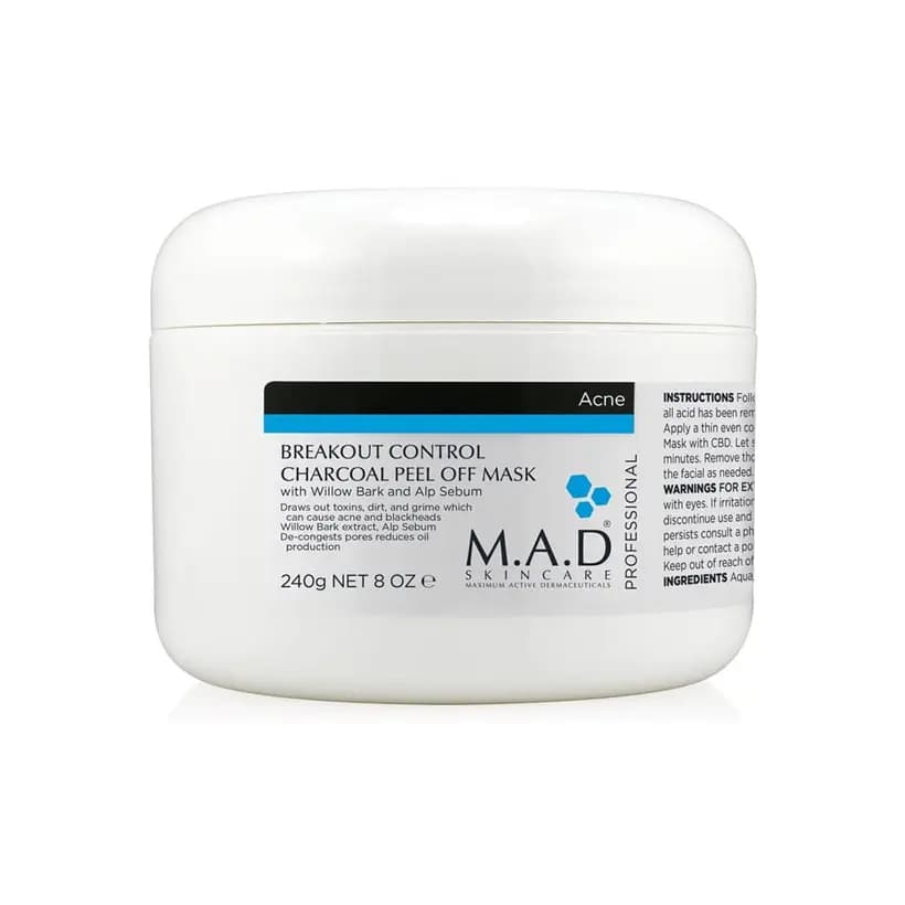 ماسک کنترل جوش و چربی زغال ام ای دی M.A.D — تصویر ۸