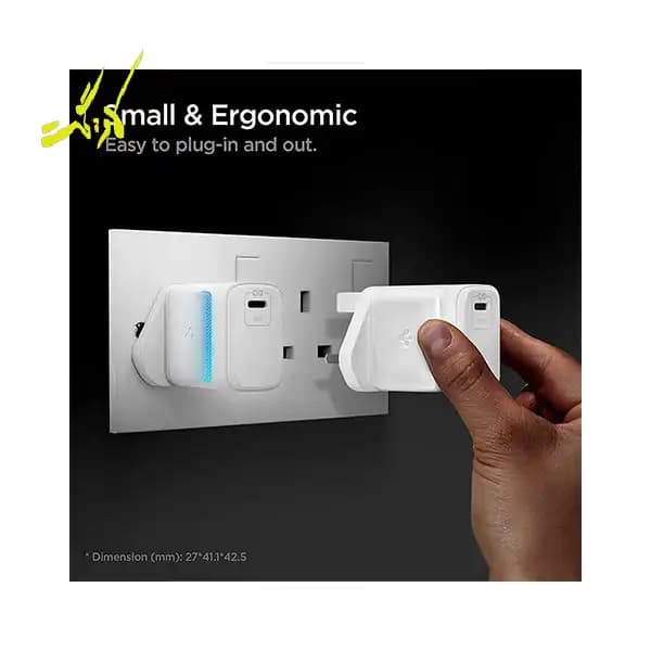 شارژر دیواری ۲۰ وات اسپیگن Spigen PowerArc Arc Station — تصویر ۱۱