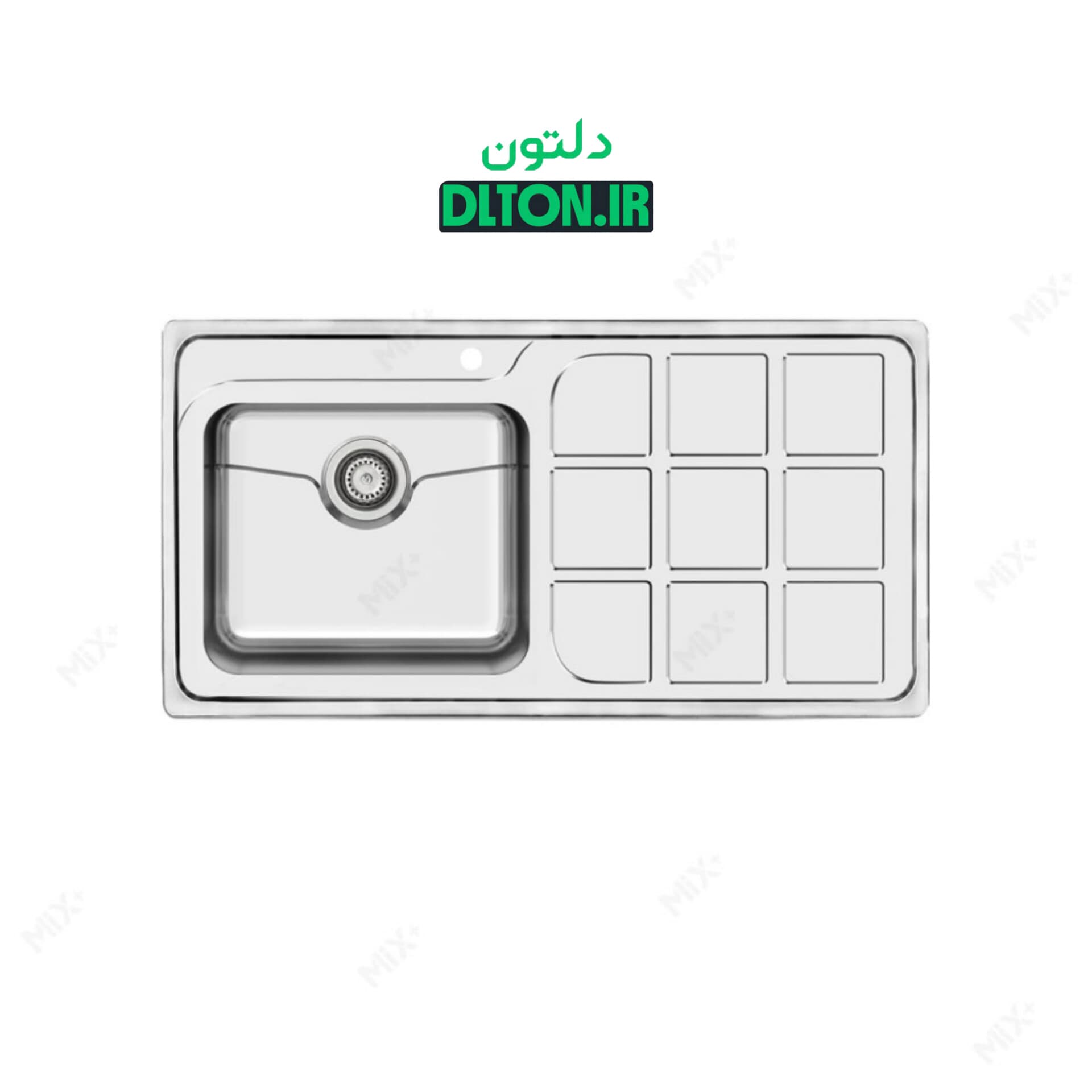 سینک روکار میکس پلاس مدل 7034P45