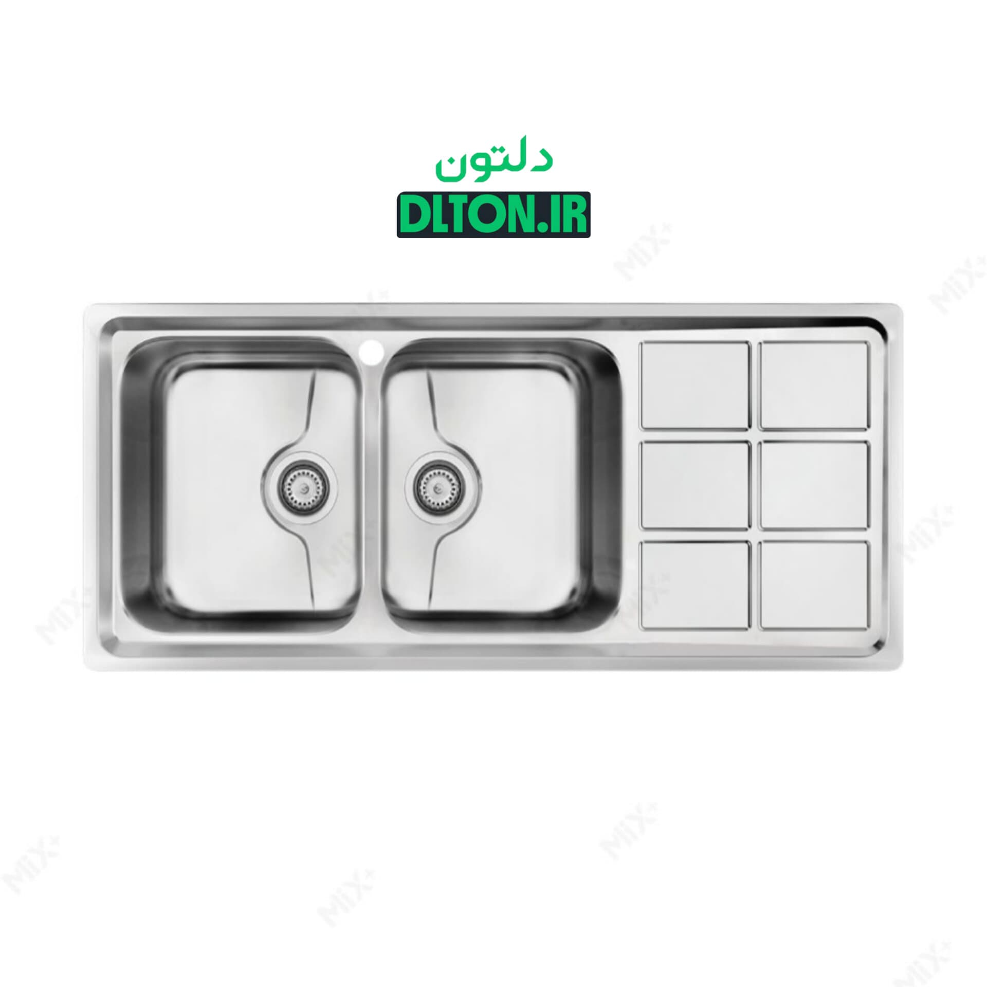 سینک روکار میکس پلاس مدل 8032P — تصویر ۲